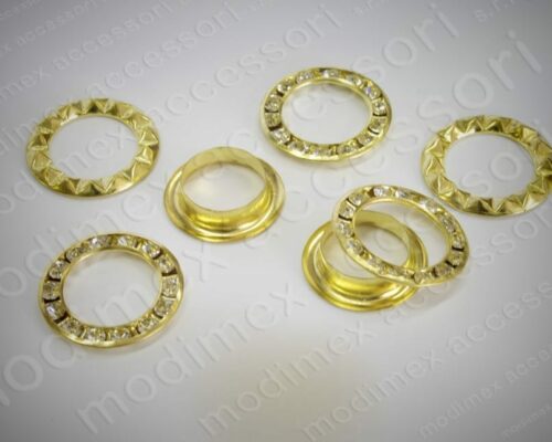 Eyelets with Rhinestones