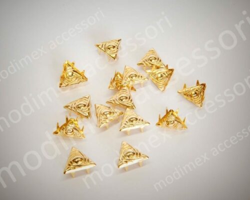 Flat triangular nailheads with raised design art. 1077