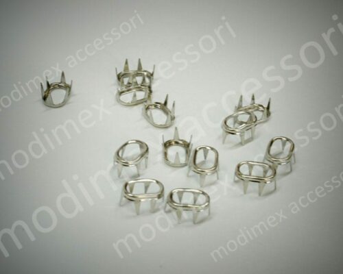 Rectangular ring perforated studs with curved sides art. Ringlet 176