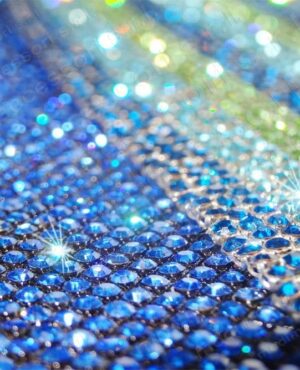 23016 Maille métallique avec strass
