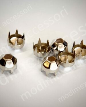 Borchie tonde con sfaccettatura esagonale art. ENGLISH CUT