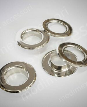 Occhielli E Rondelle In Lega Di Zinco Per Abbigliamento E Pelletteria – 8 Pezzi, 32mm (1 1/4 Pollice), Colore Oro Chiaro – Modello K104