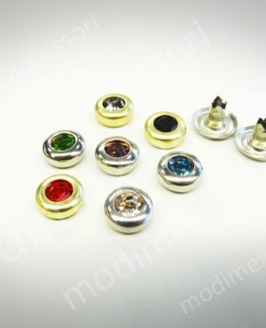 Self-perforating Rhinestones Rivets with subpart - Art. RJ011