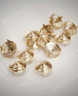Borchie tonde cono con spirali art. SPIRAL
