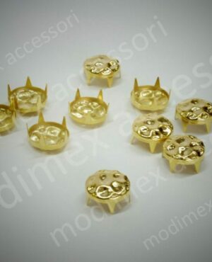 Borchie tonde effetto martellato art. Z3 PEARL