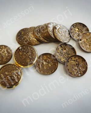 Coin nailheads with raised design art. 36LB+RS22