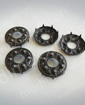 Rosette nailheads raised design with central hole art. 9710H