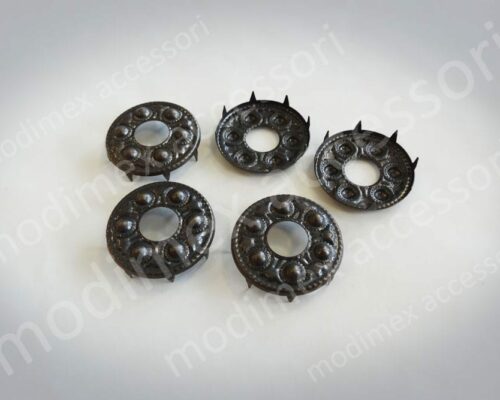 Rosette nailheads raised design with central hole art. 9710H