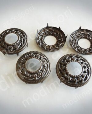 Rosette nailheads, filigree design with central hole art. 9797H