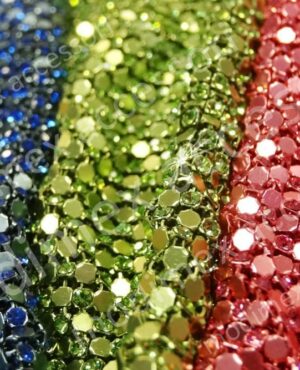 Maille métallique alterné coloré
