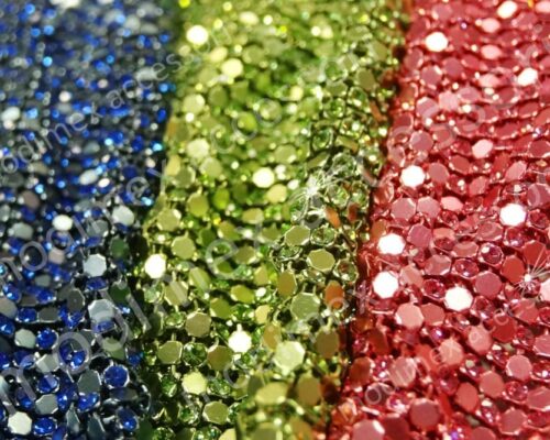 Maille métallique alterné coloré