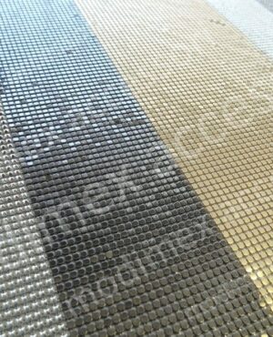 Maglie metalliche in ottone rammagliate a pannello - MET31