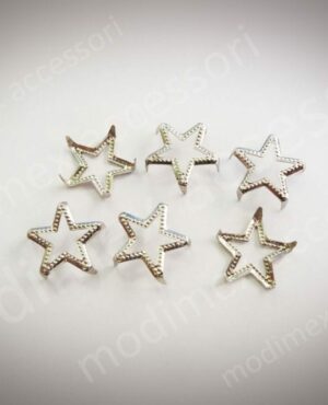 Borchie stelle piatte forate art. 60 Open star
