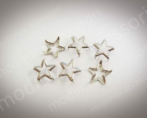 Borchie stelle piatte forate art. 60 Open star