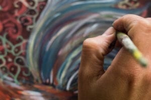 Handbemalte Dekoration