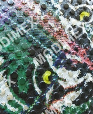 Decorazione Nanotec 3D con borchie
